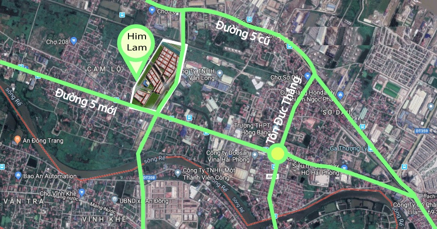 vị trí dự án him lam city gate