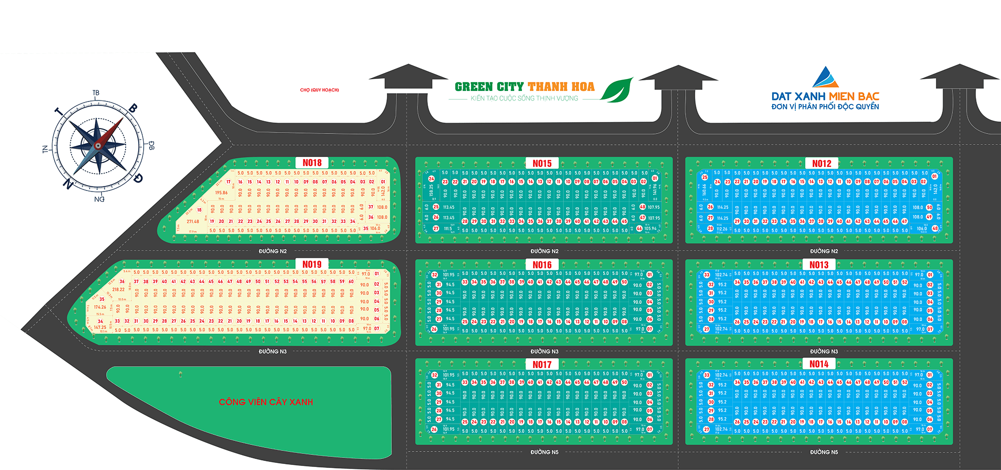 mặt bằng dự án green city thanh hóa