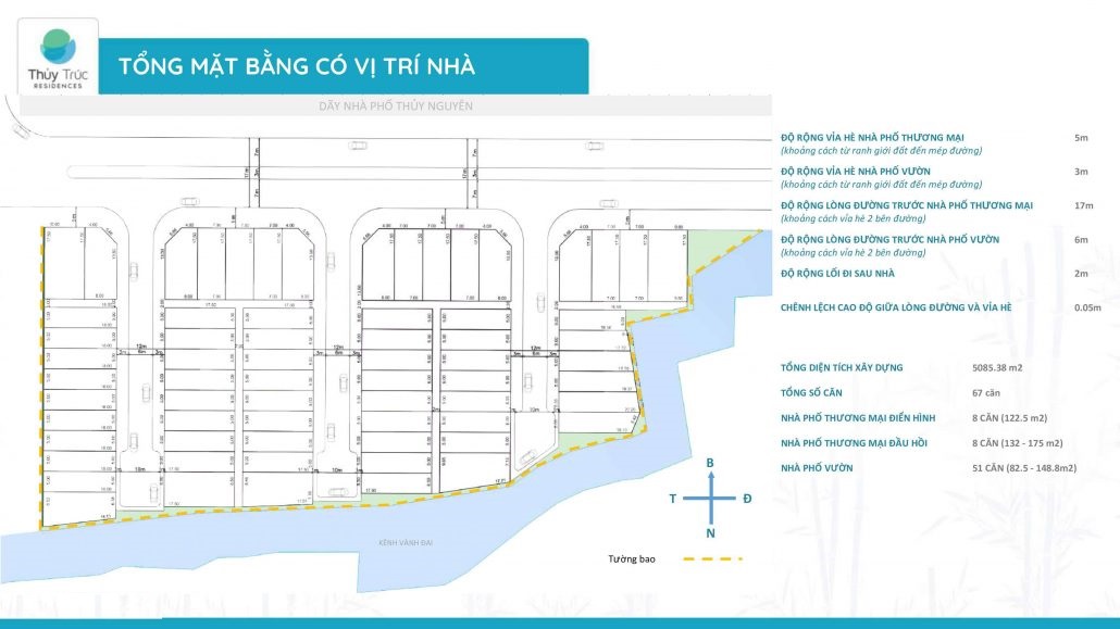 mặt bằng dự án thủy trúc residences