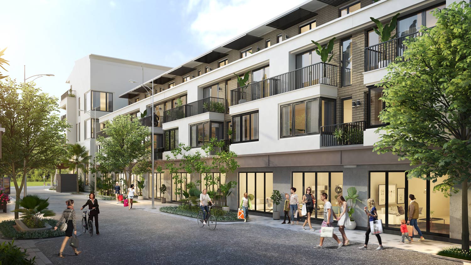 phối cảnh nhà phố vườn thủy trúc residences