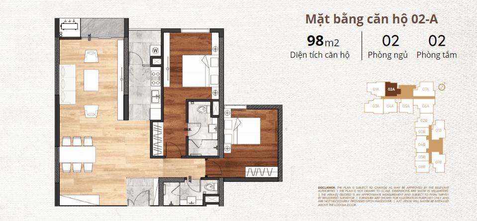 thiết kế chi tiết căn hộ 2a