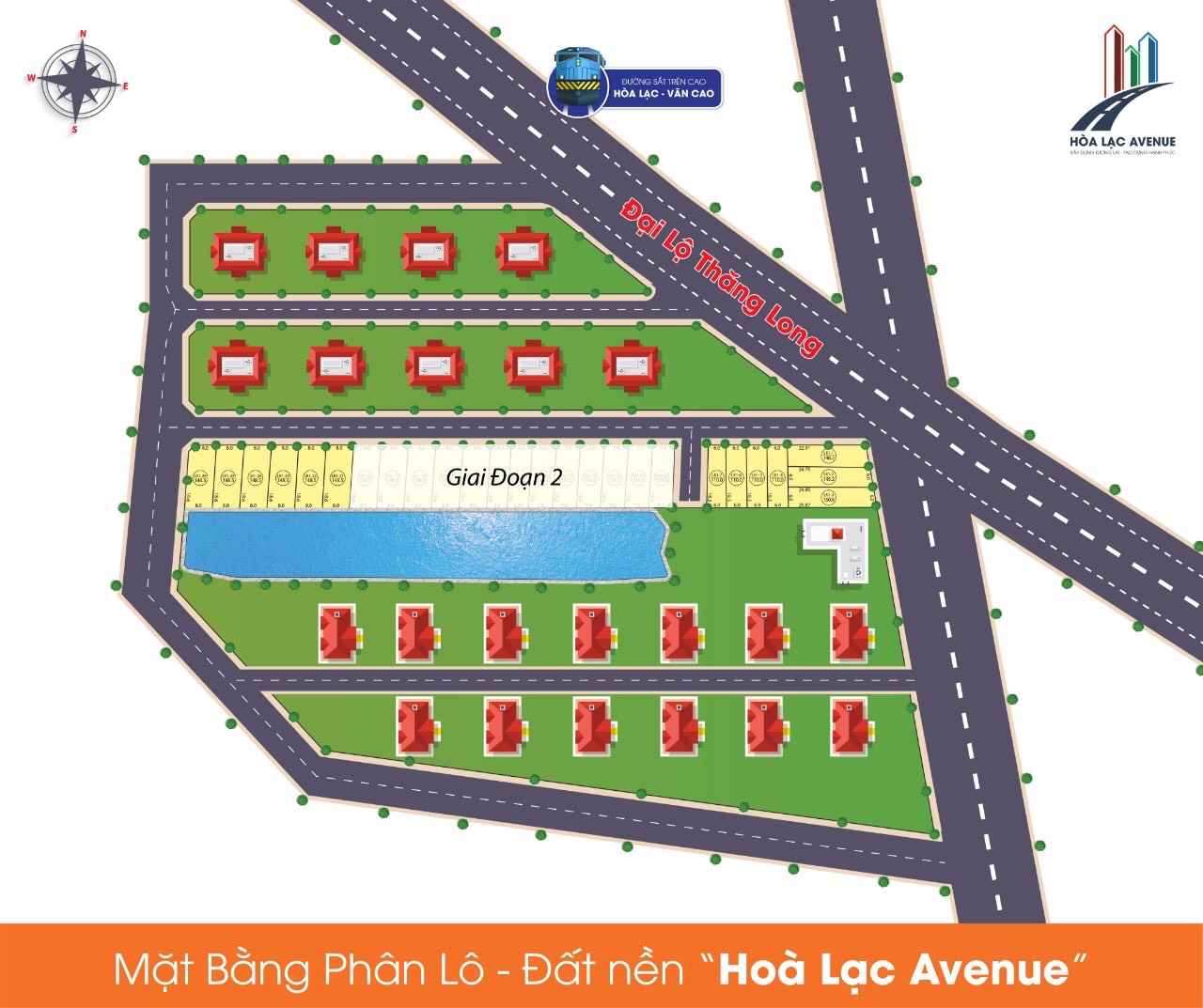 mặt bằng dự án hòa lạc avenue