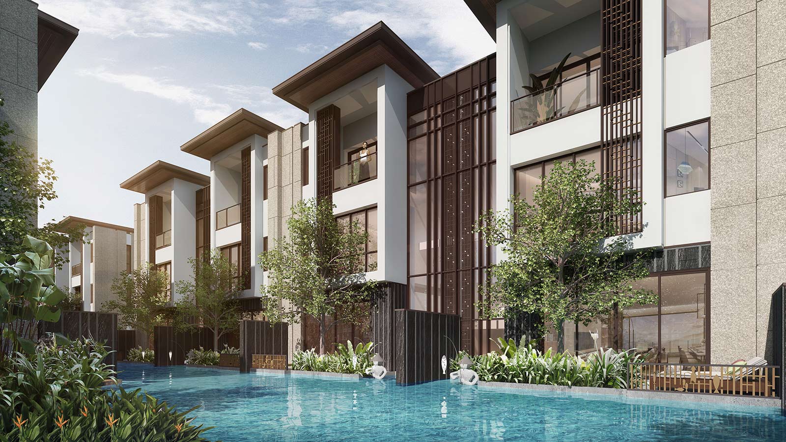 biệt thự sông thu row villa