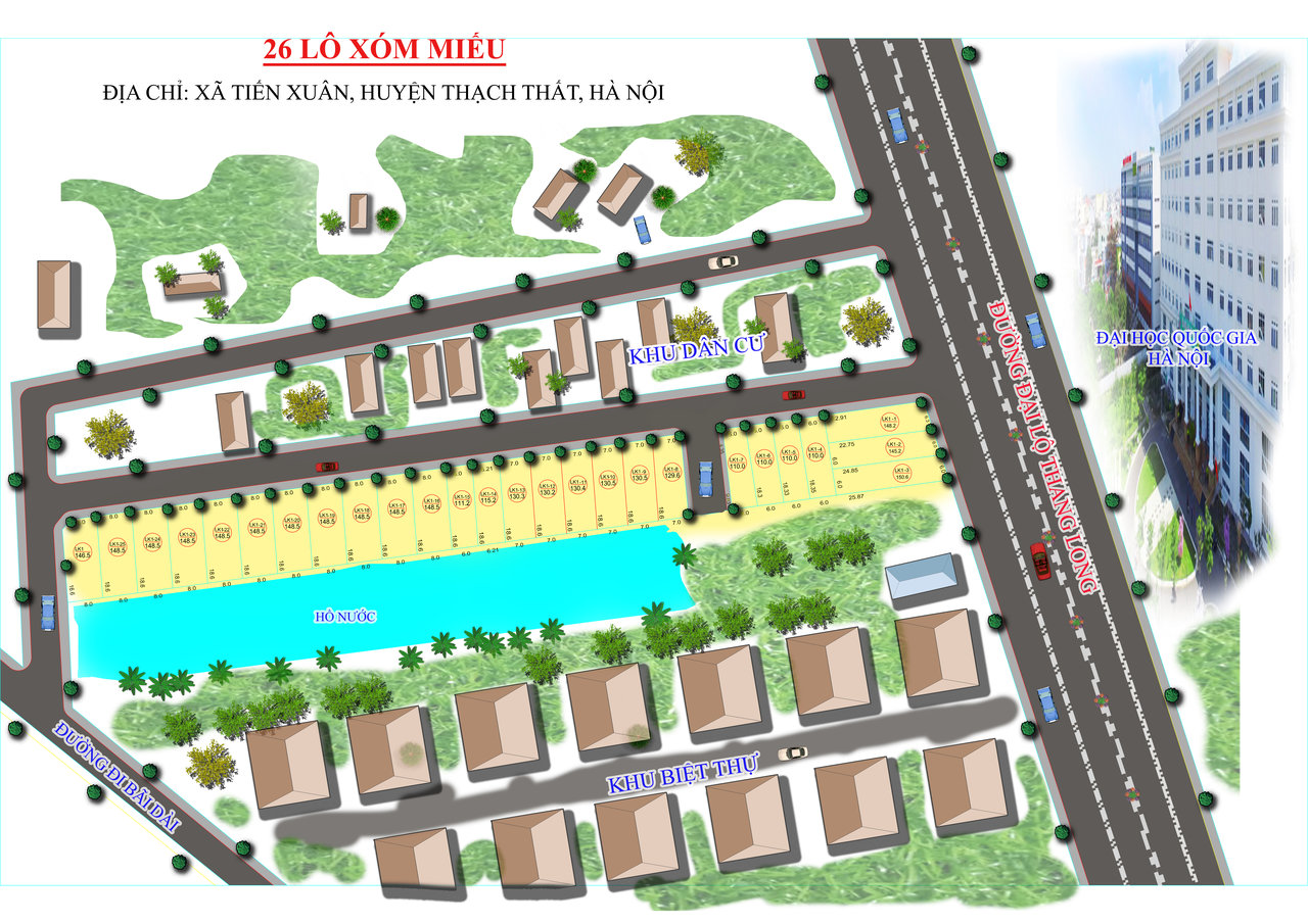 mặt bằng dự án hòa lạc avenue