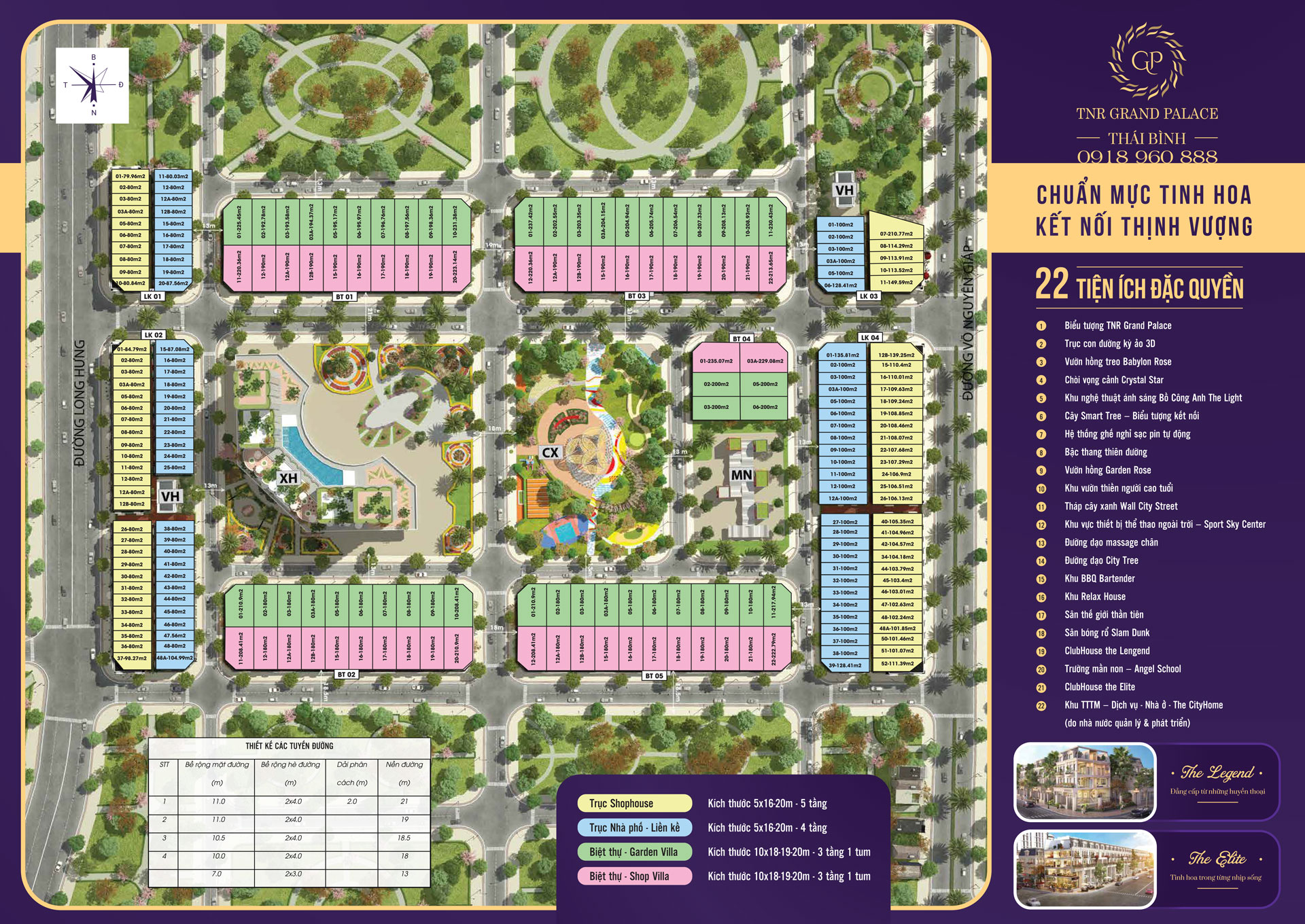 tiện ích dự án tnr grand palace thái bình