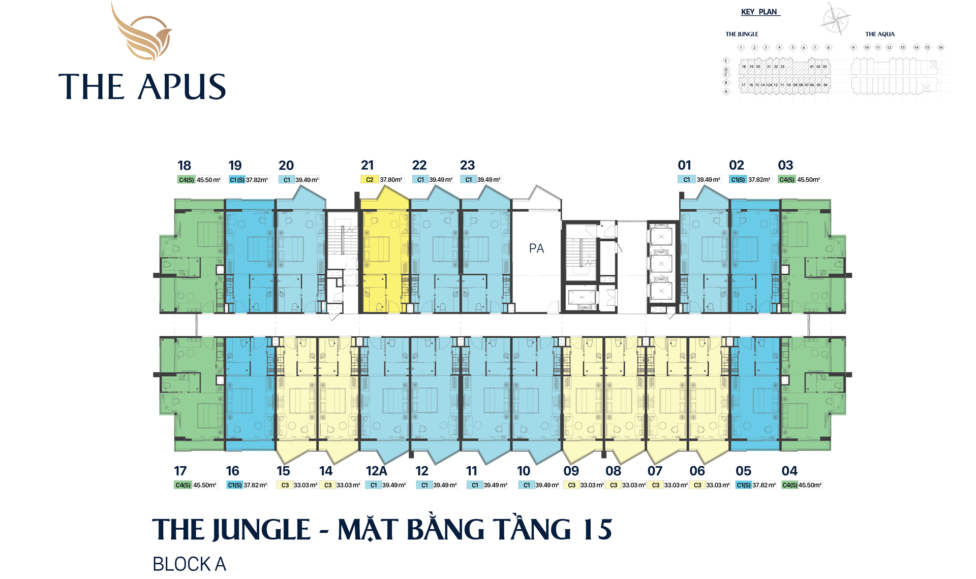 mặt bằng tầng 15