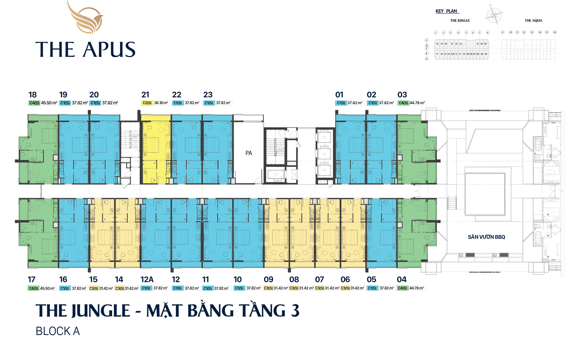 mặt bằng tầng 3