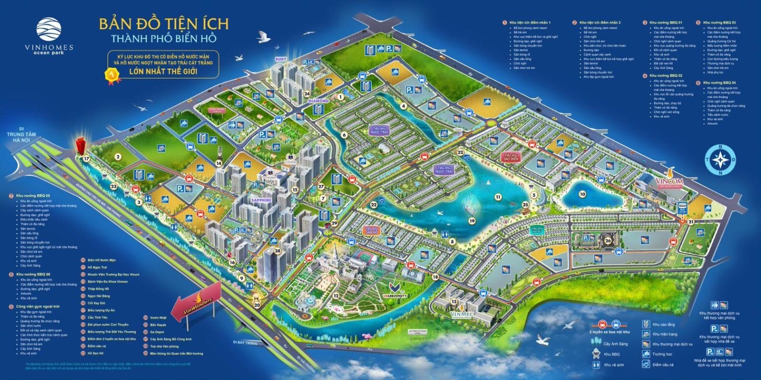 tiện ích ngoại khu dự án