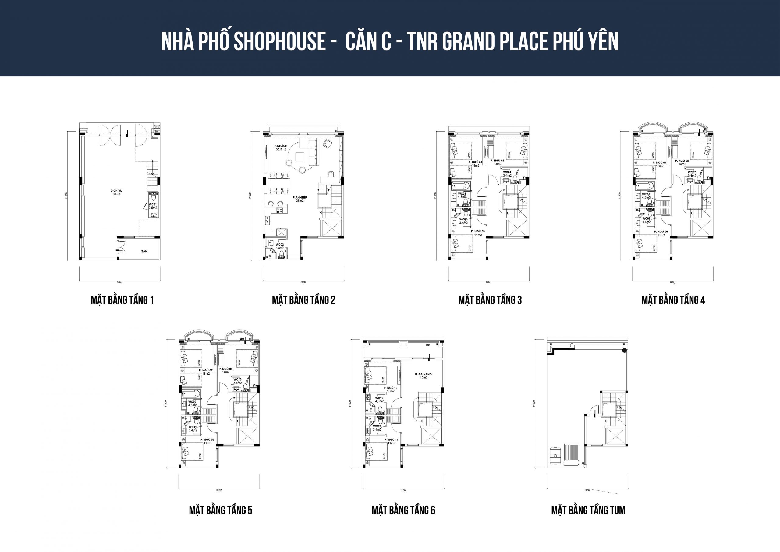 thiết kế shophouse tnr phú yên loại c1
