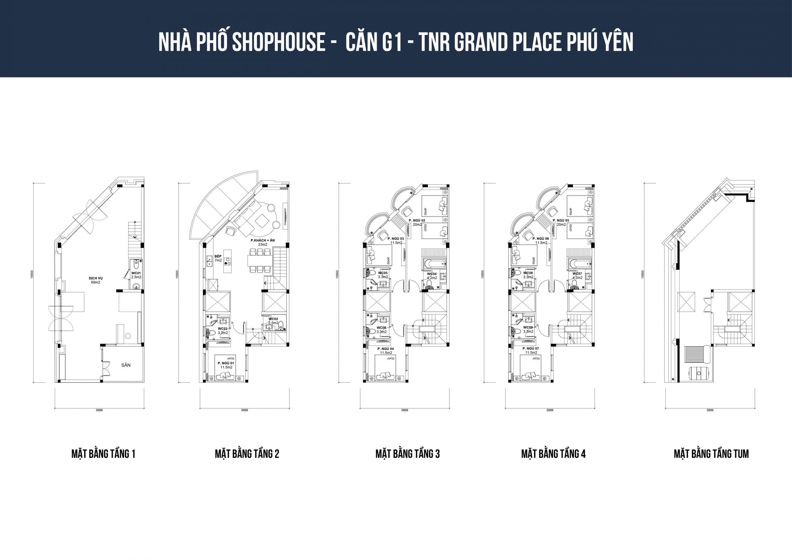 thiết kế shophouse tnr phú yên loại g1