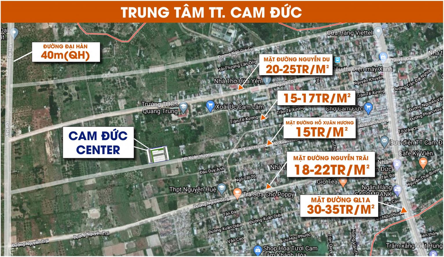 giá bán cam đức center