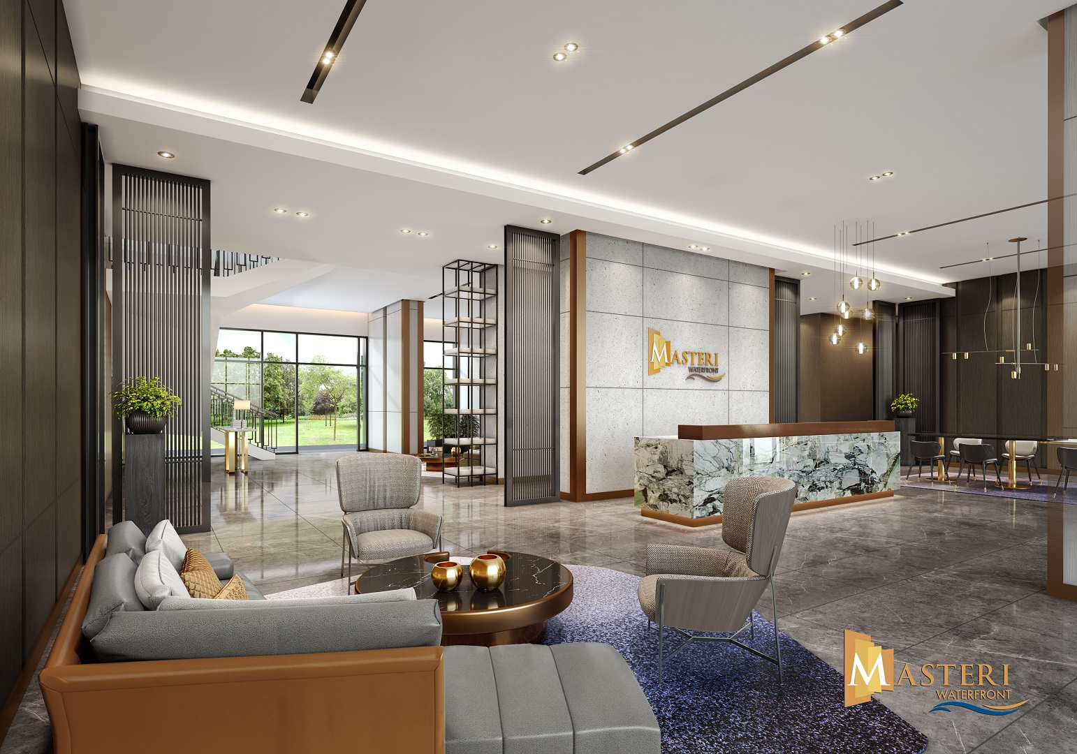 sảnh dự án masteri waterfront