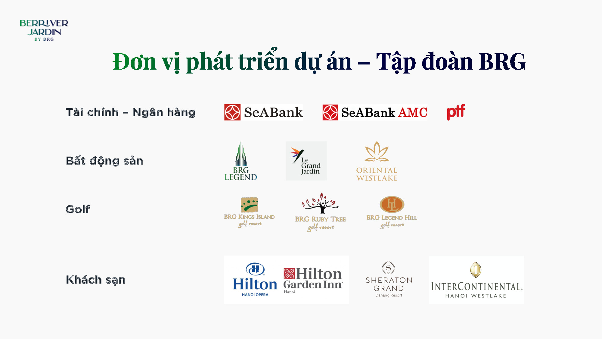 đơn vị phát triển dự án berriver jardin long biên