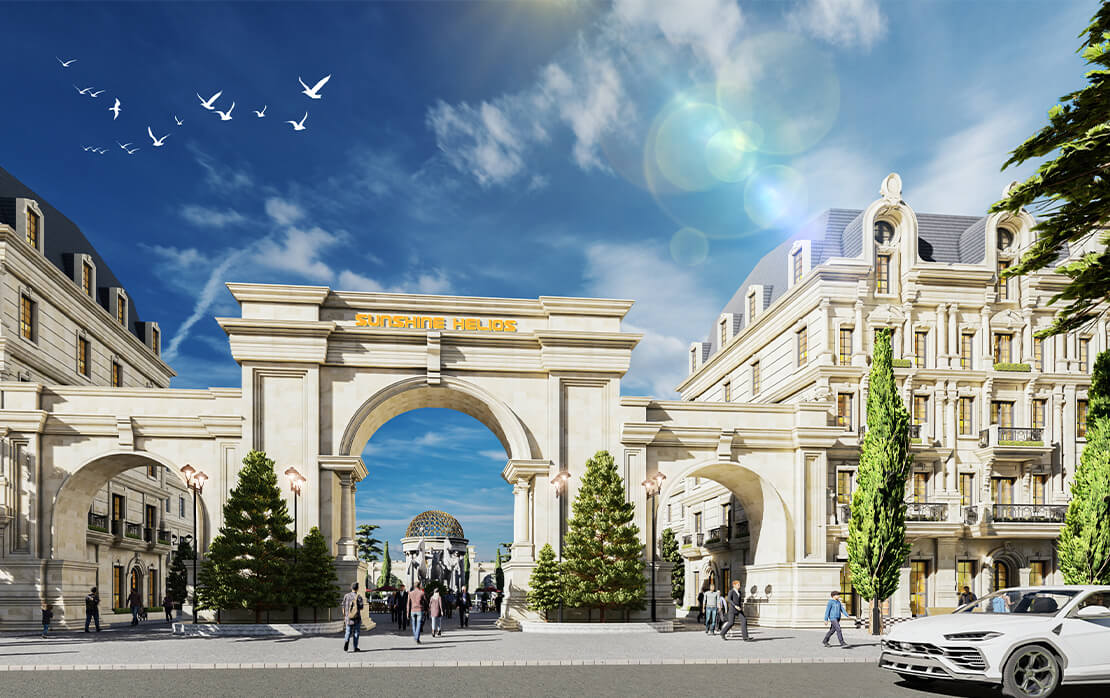 kiến trúc biệt thự sunshine helios