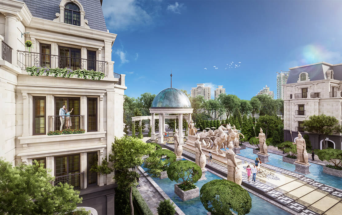 kiến trúc biệt thự sunshine helios