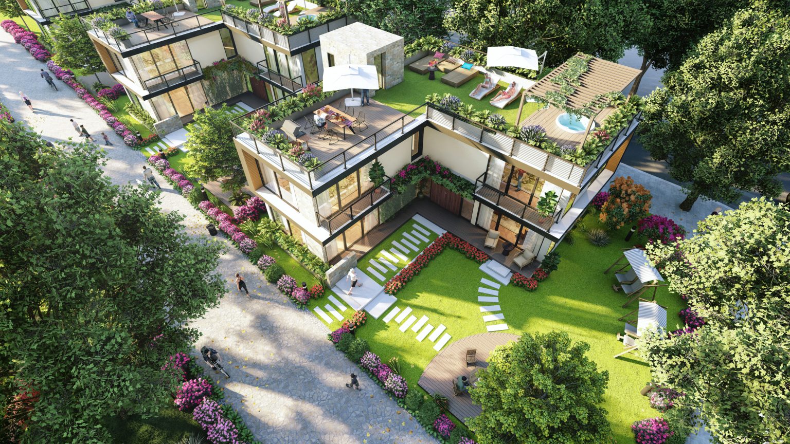 biệt thự trà cổ long beach luxury 2 tầng