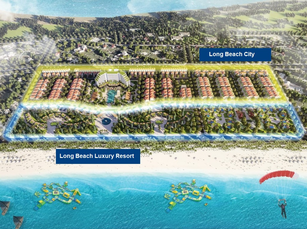 phân khu dự án trà cổ long beach luxury