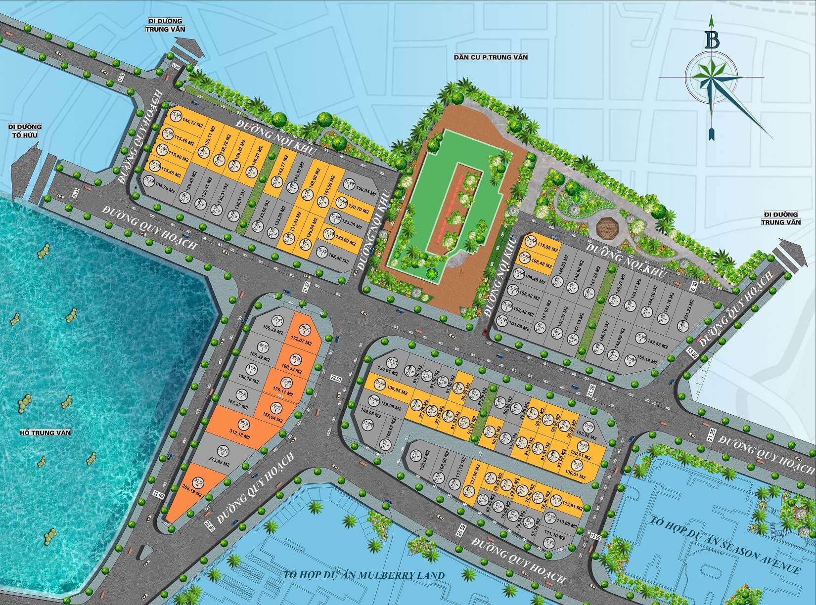 mặt bằng dự án hoàng thành villas mỗ lao hà đông
