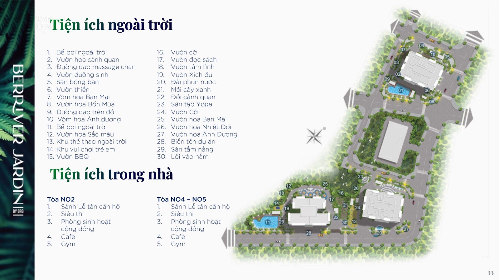 tiện ích dự án berriver jardin long biên