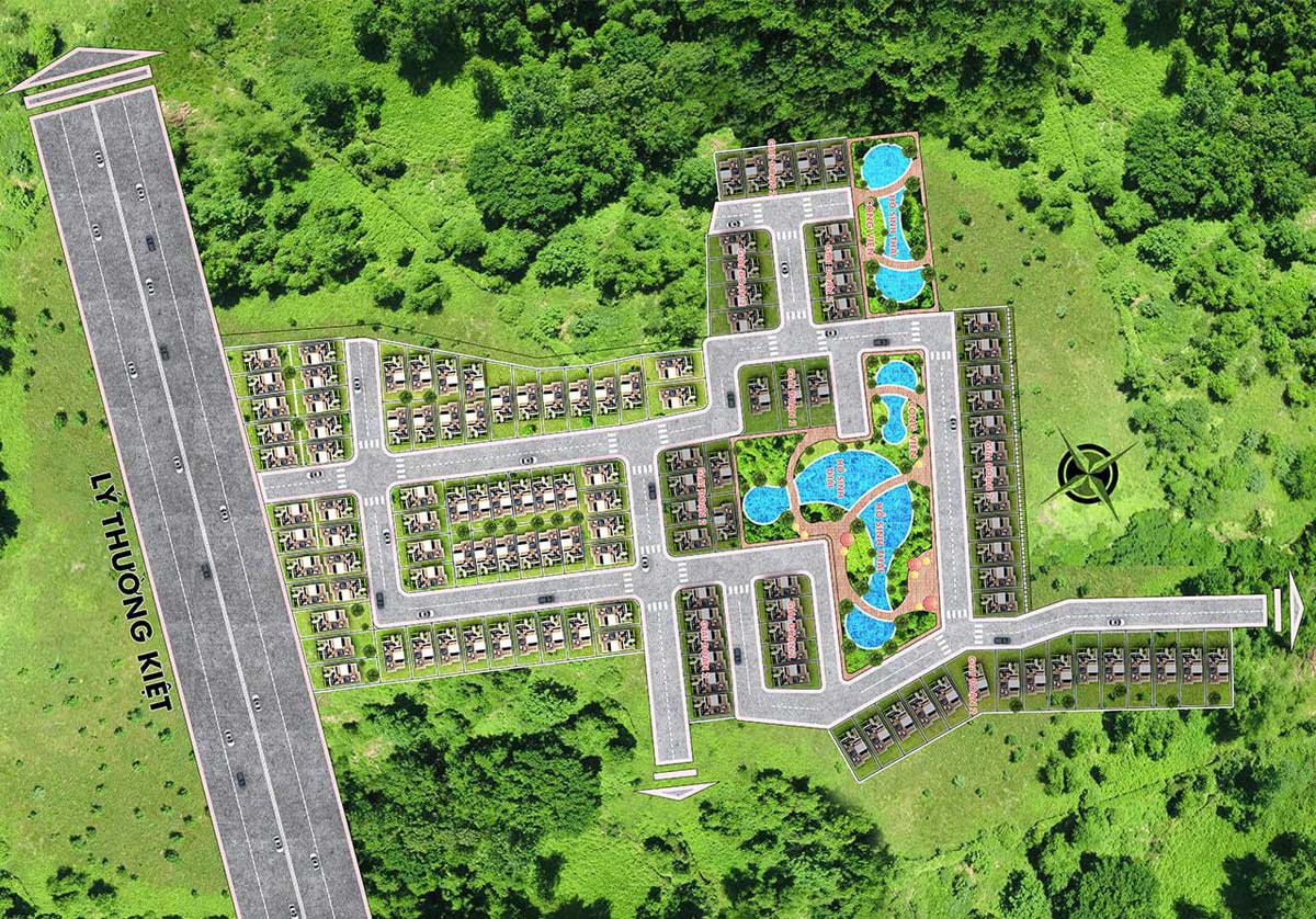 mặt bằng phân lô dự án pine valley bảo lộc