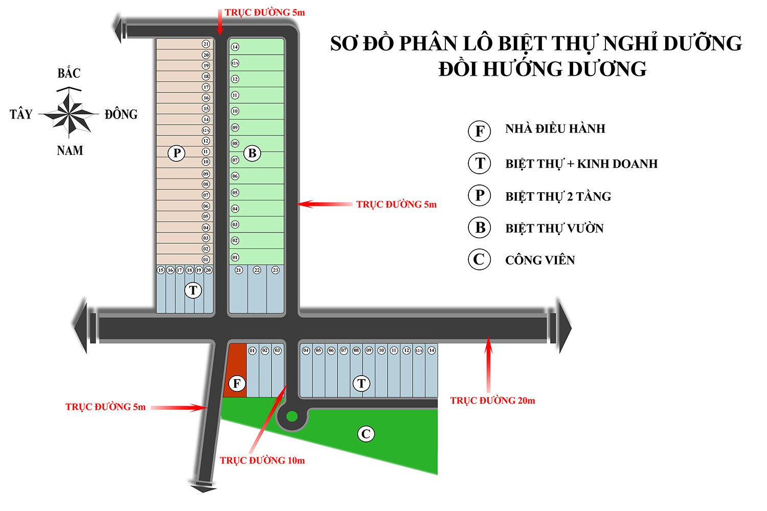 mặt bằng dự án sunflower hill bảo lộc