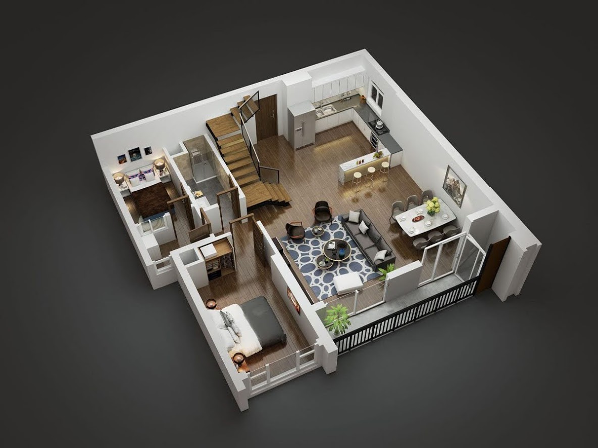 Tầng 1 căn duplex Goldmark City 136 Hồ Tùng Mậu