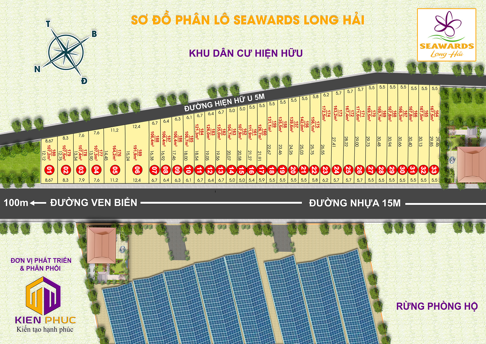 mặt bằng phân lô dự án seawards long hải