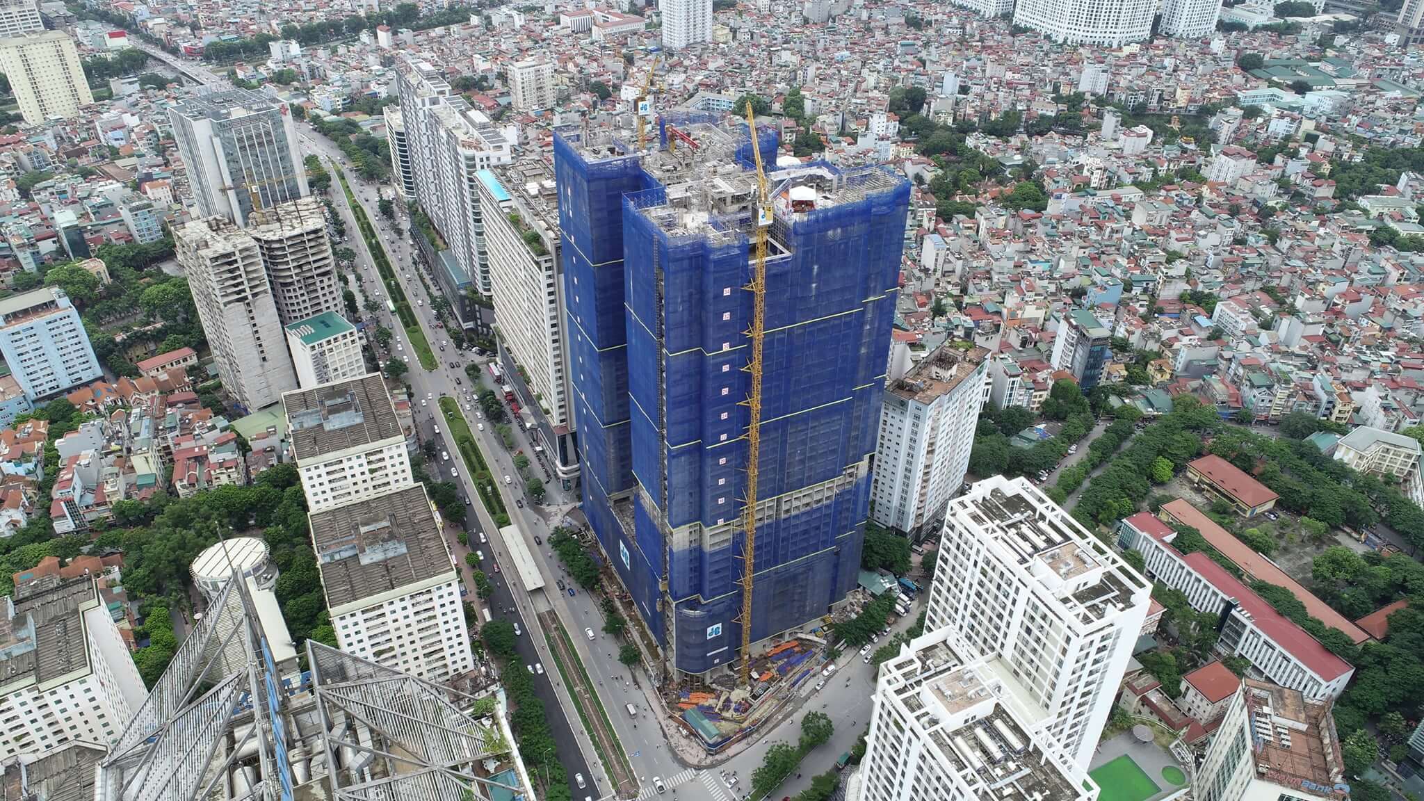 tiến độ xây dựng dự án brg diamond residenc lê văn lương