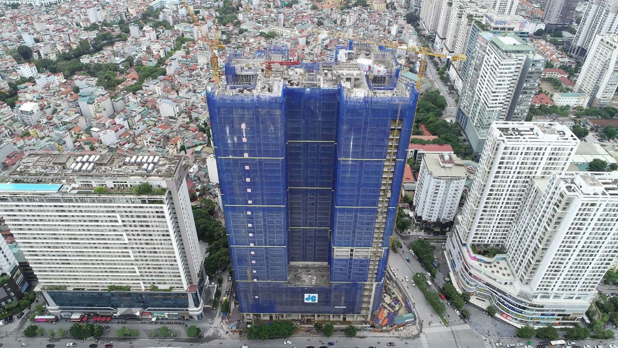 tiến độ thi công dự án brg diamond residenc lê văn lương