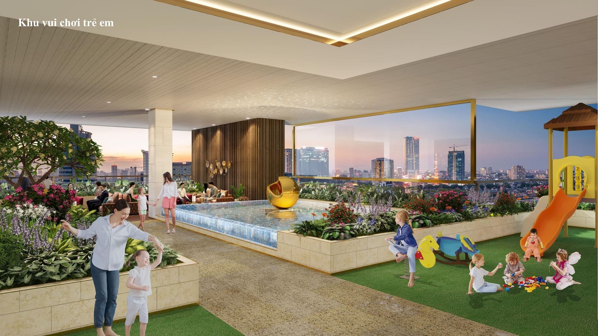 khu vui chơi trẻ em dự án diamond residence