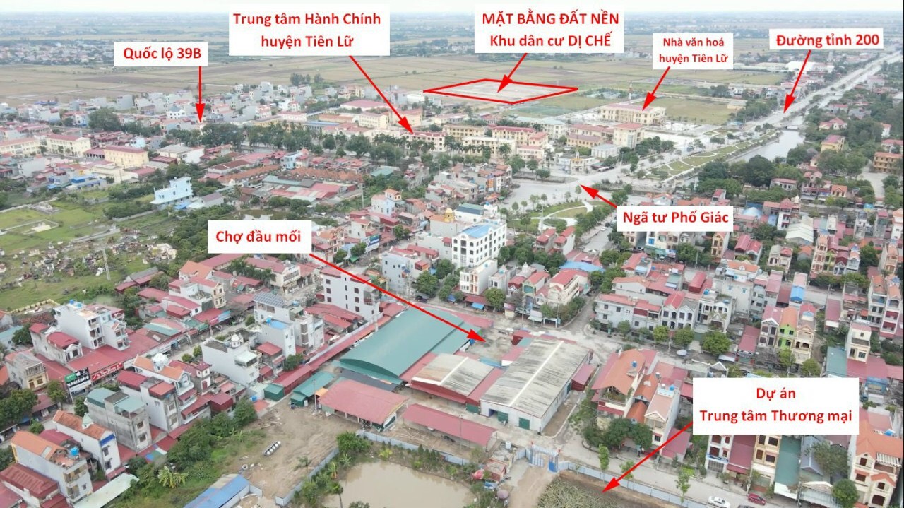 liên kết vùng dự án đất đấu giá dị chế tiên lữ