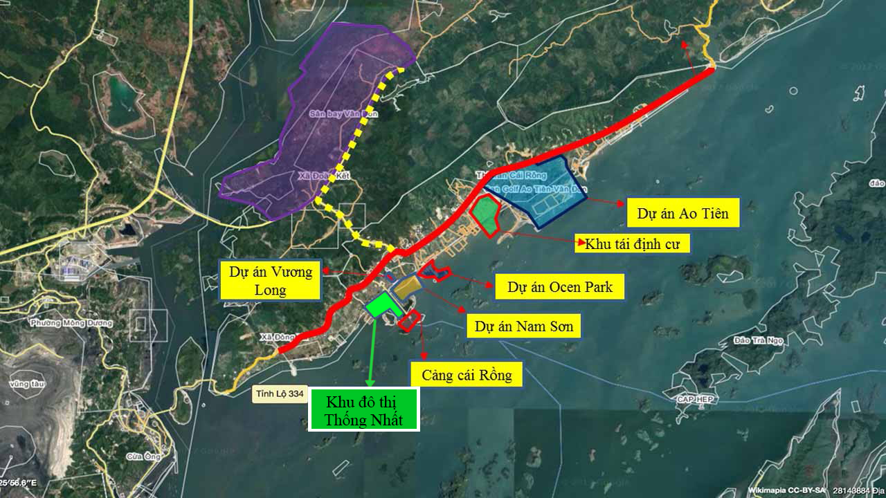 vị trí dự án ocean park vân đồn