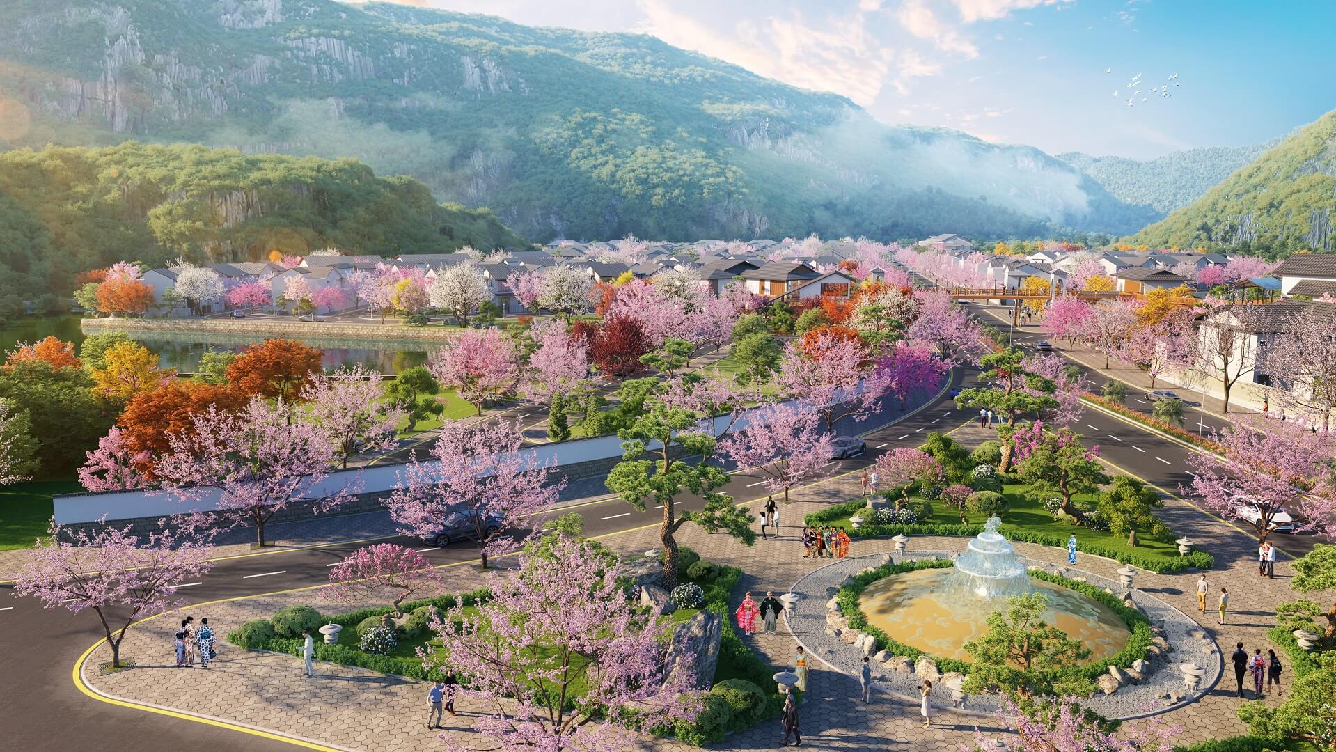 tiện ích dự án sun onsen quang hanh