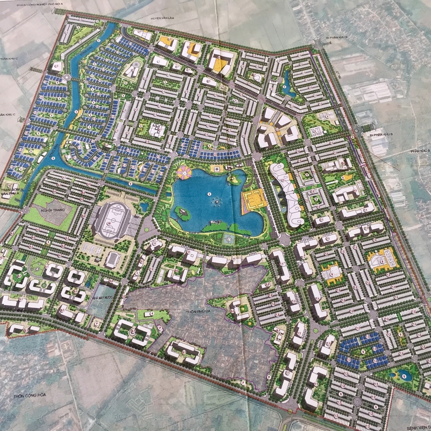 mặt bằng dự án hòa phát forestar mỹ hào hưng yên