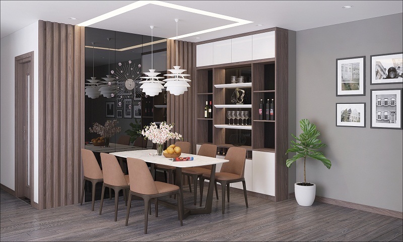 nội thất bàn giao căn hộ linh đàm premier city