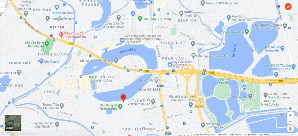 vị trí dự án chung cư linh đàm premier city hoàng mai