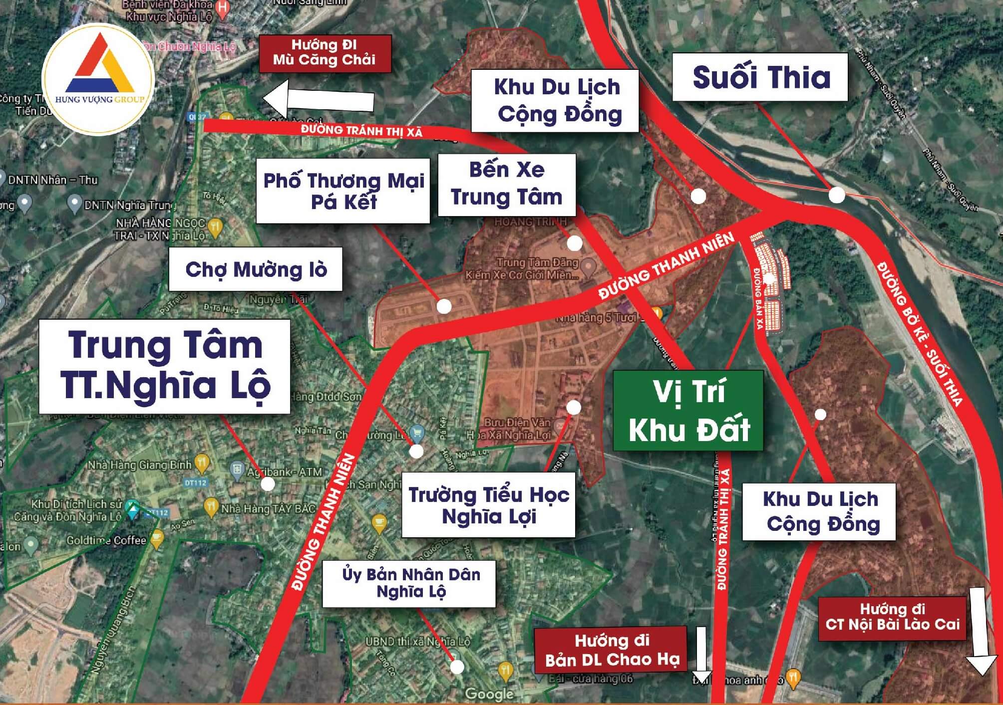 vị trí dự án new sapa riverside nghĩa lộ yên bái