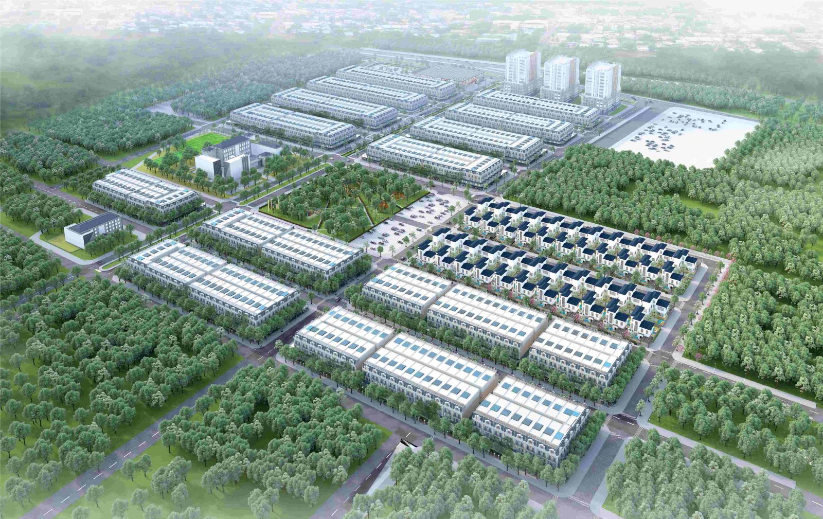 phối cảnh dự án uông bí new city