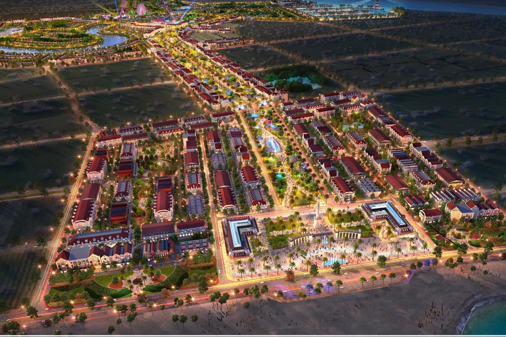 phối cảnh dự án sun grand boulevard sầm sơn