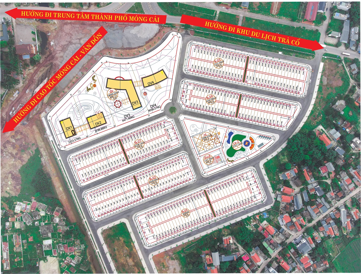 mặt bằng phân lô dự án asc móng cái