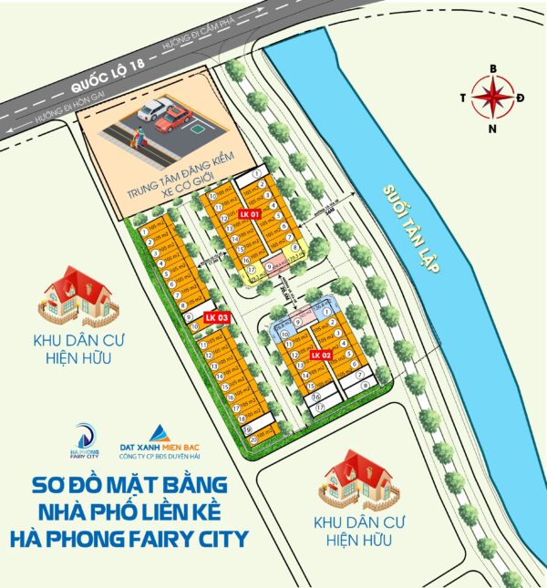 mặt bằng phân lô dự án hà phong fairy city hạ long