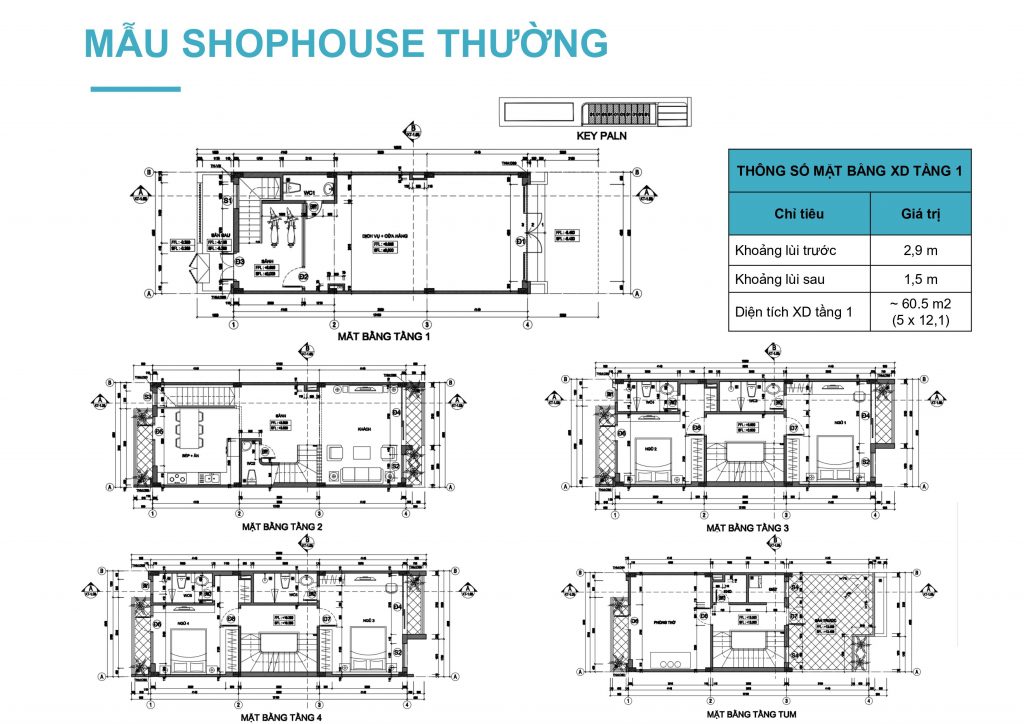 mặt bằng shophouse lavender garden loại thường