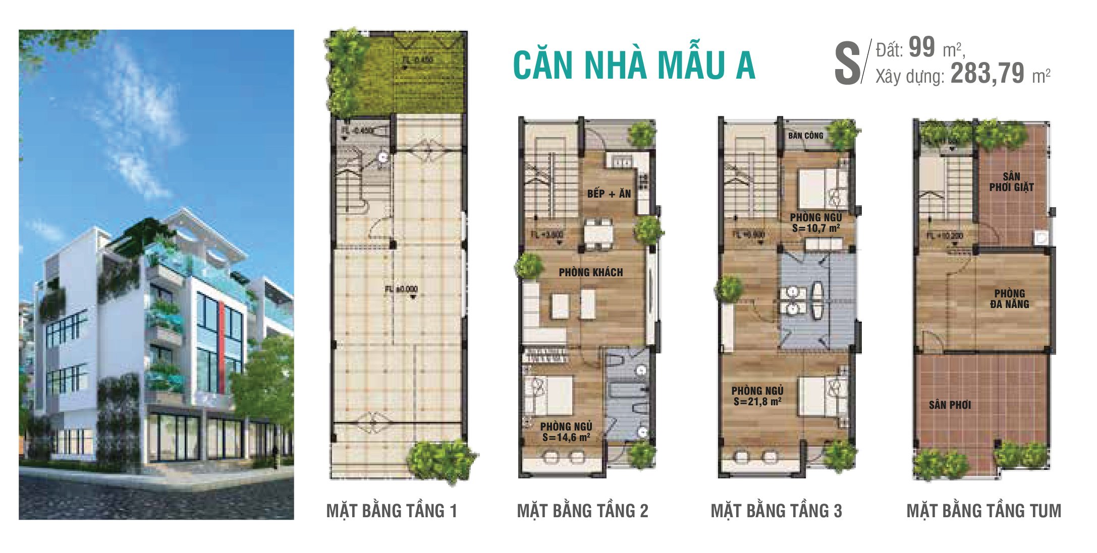 thiết kế shophouse viglacera yên phong mẫu a