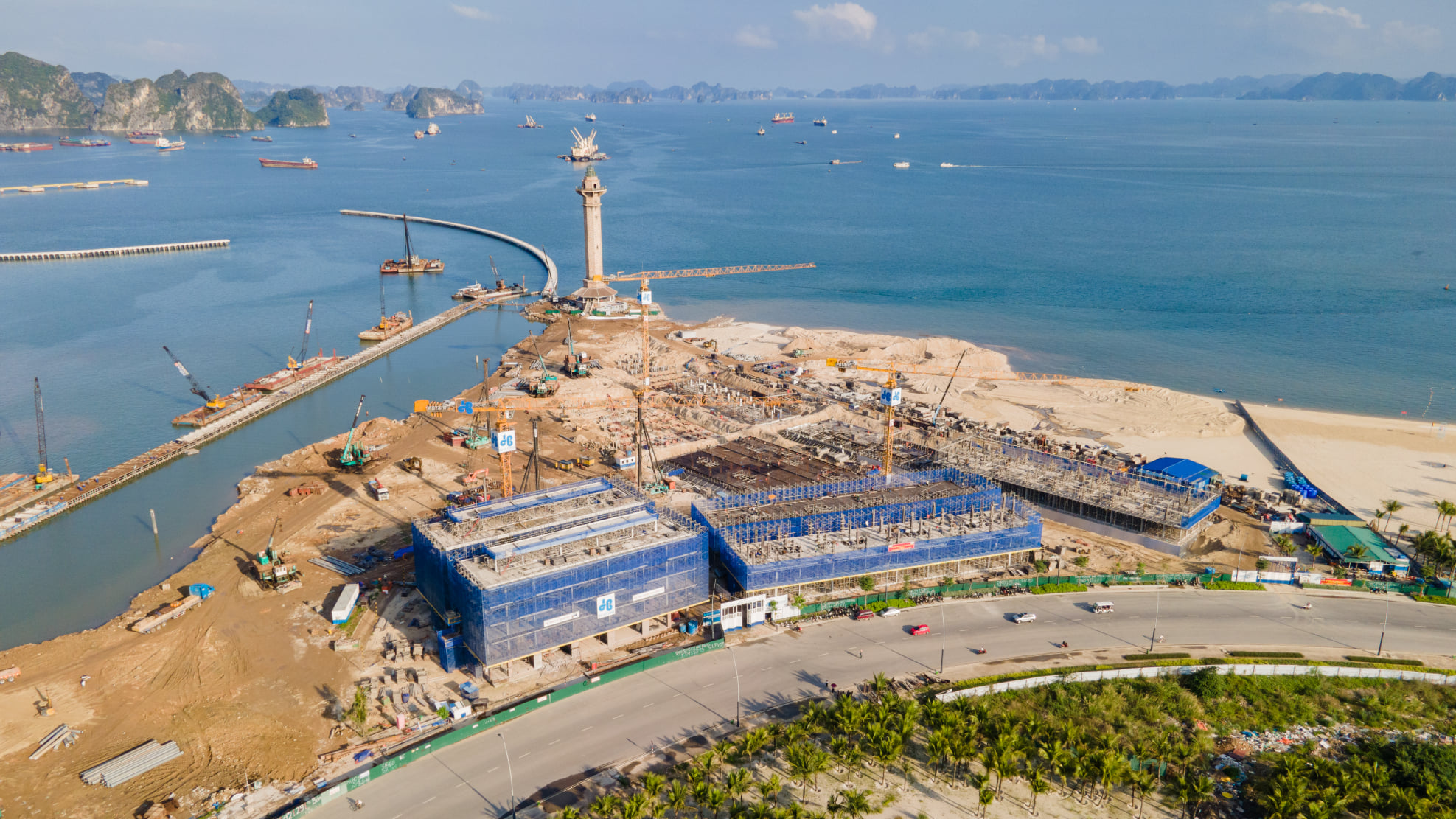 tiến dộ dự án sun marina hạ long