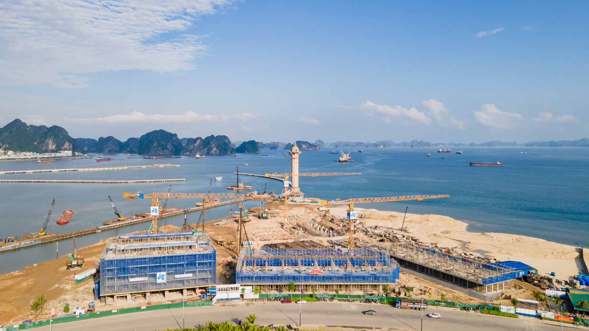 tiến dộ dự án sun marina hạ long