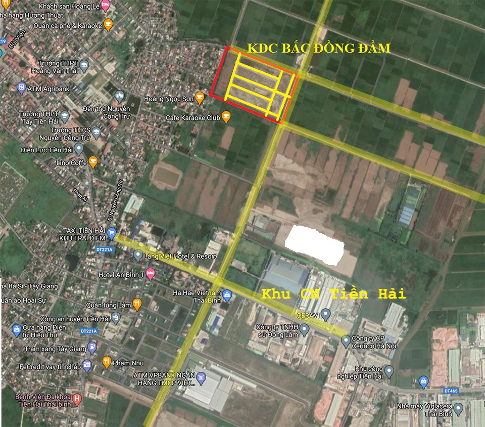 vị trí dự án tiền hải new city thái bình