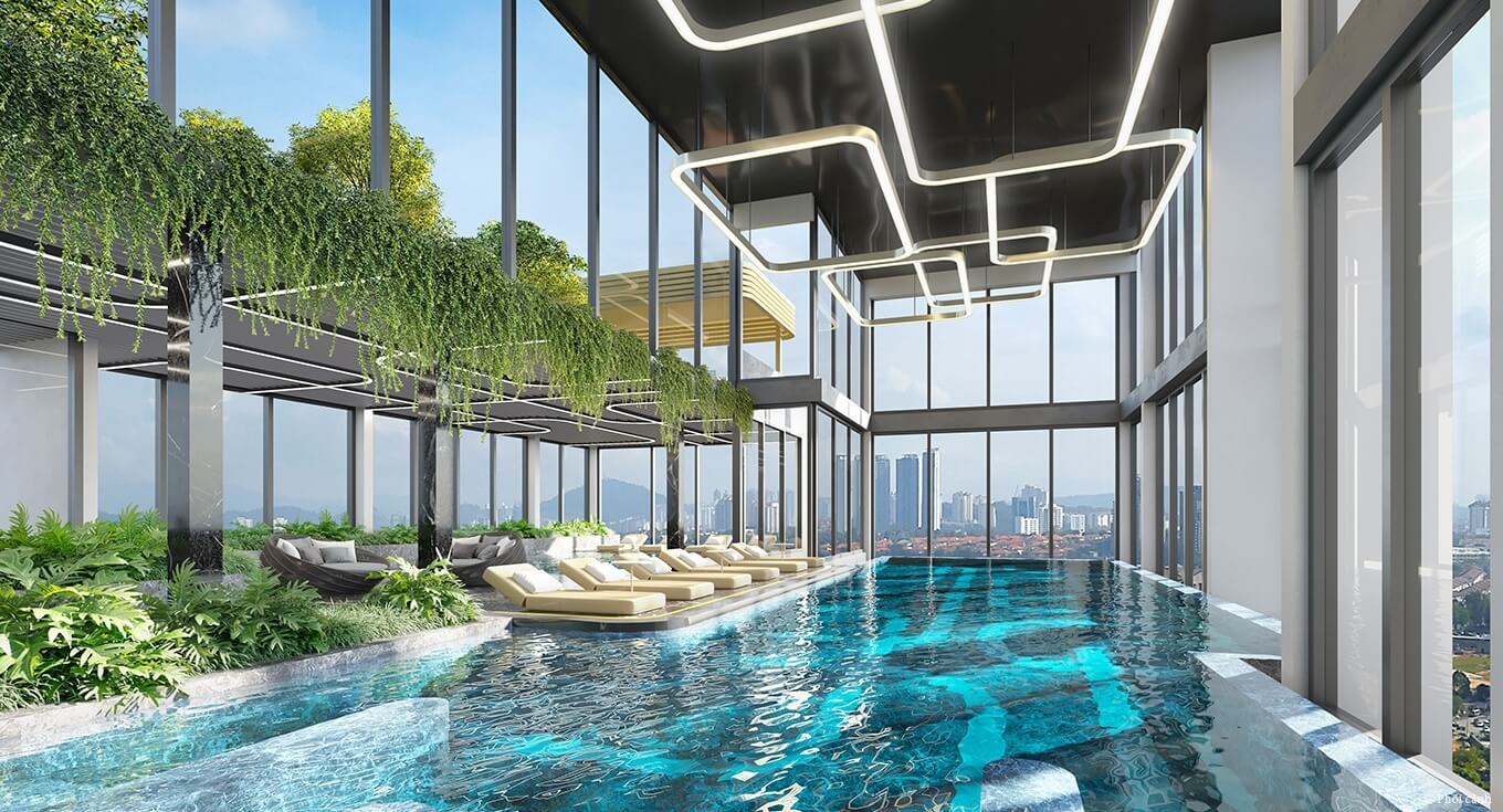 tiện ích bể bơi dự án masteri west heights tây mỗ