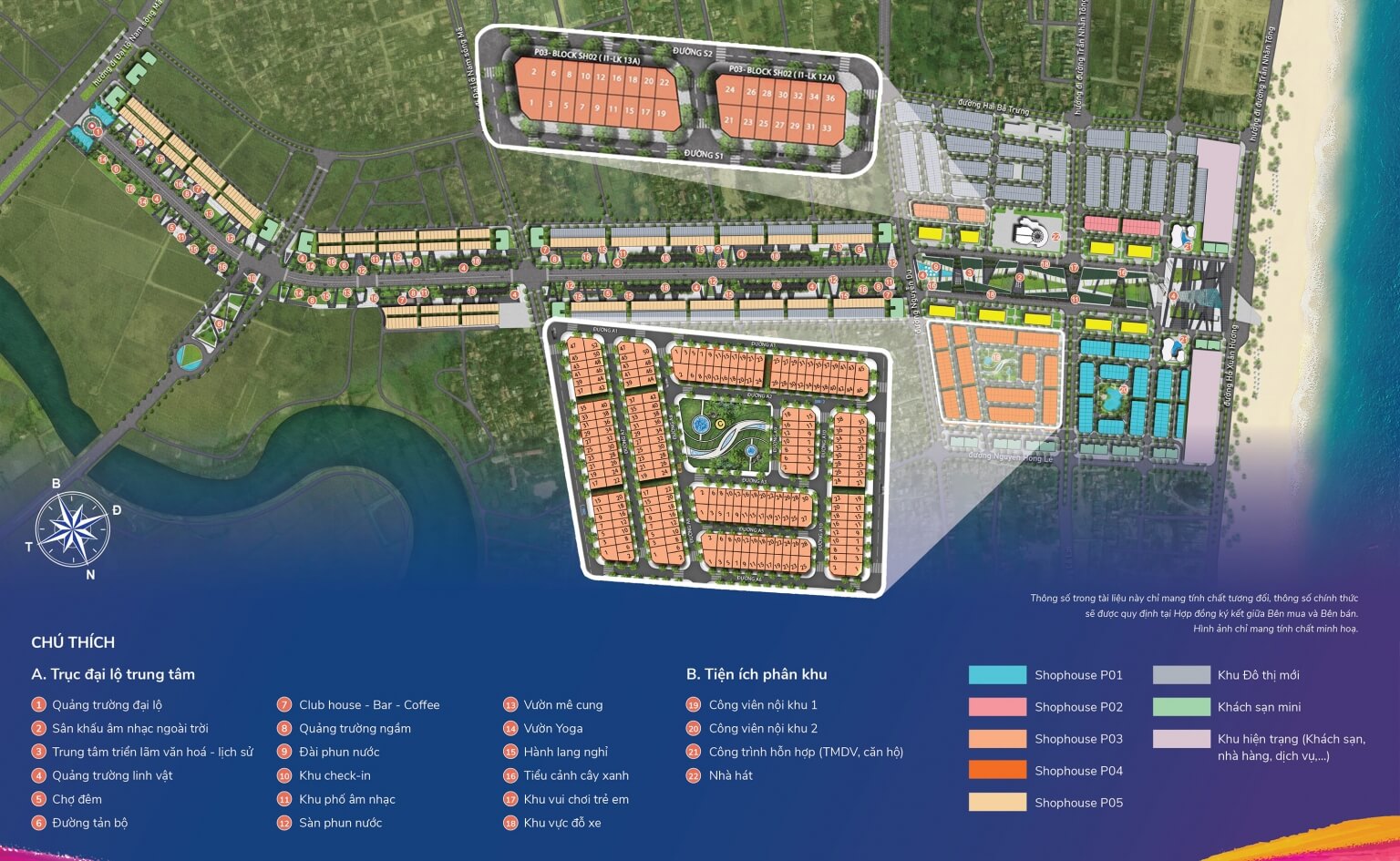 tiện ích dự án sun grand boulevard sầm sơn