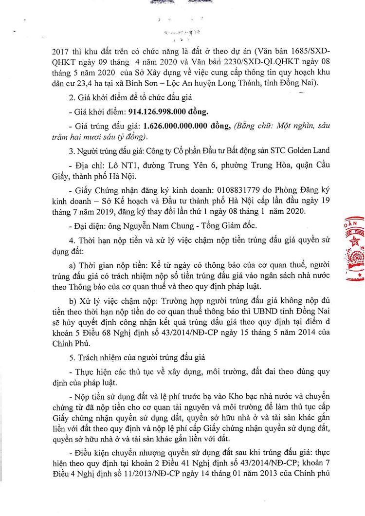 pháp lý vega city long thành 3