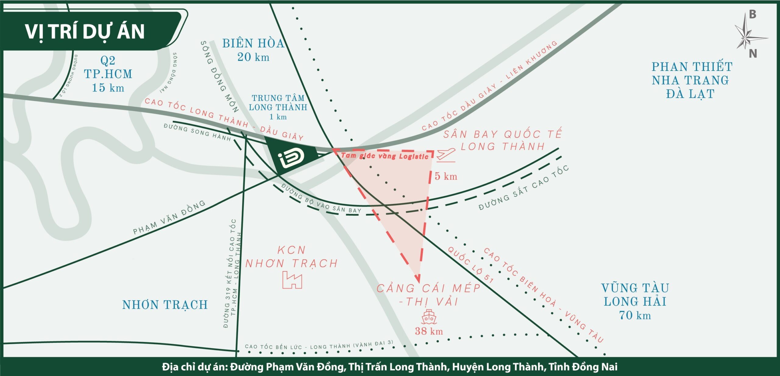 vị trí dự án id junction long thành